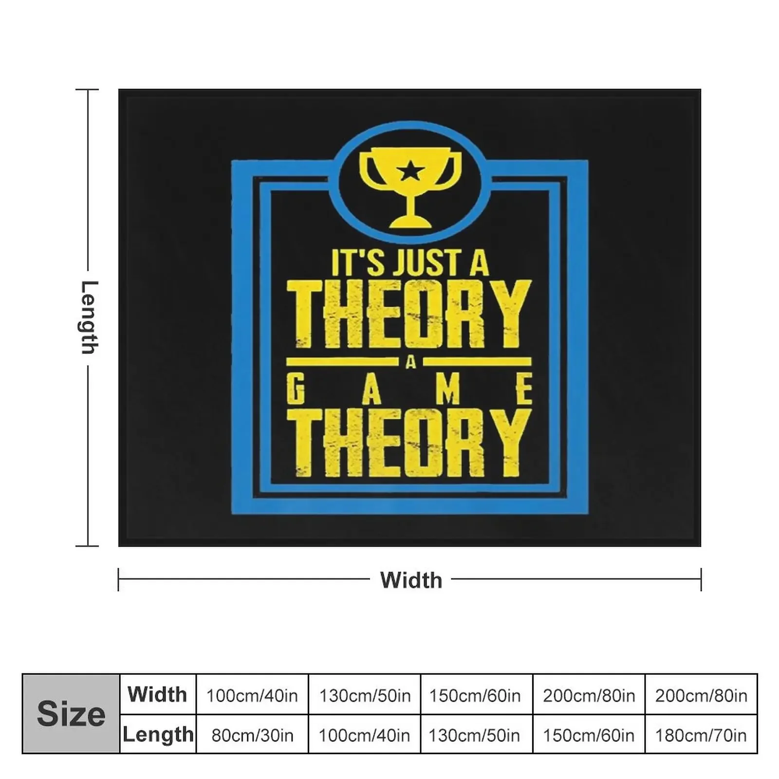 It's Just A Theory A Game Theory Official Slogan Gifts for Lovers and Fans Classic Throw Blanket Sofas decorative Blankets