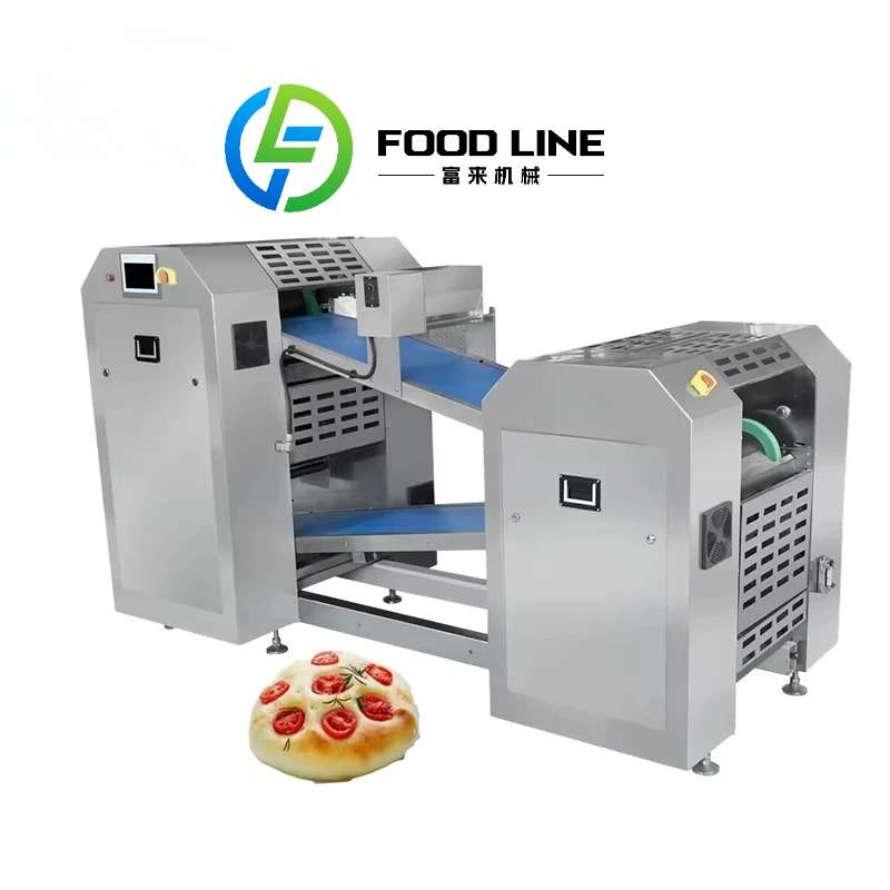 Automatic Pizza Dough Forming Machine Continuous Pizza Base Pressing Machine Flatbread Making Equipment  Customized