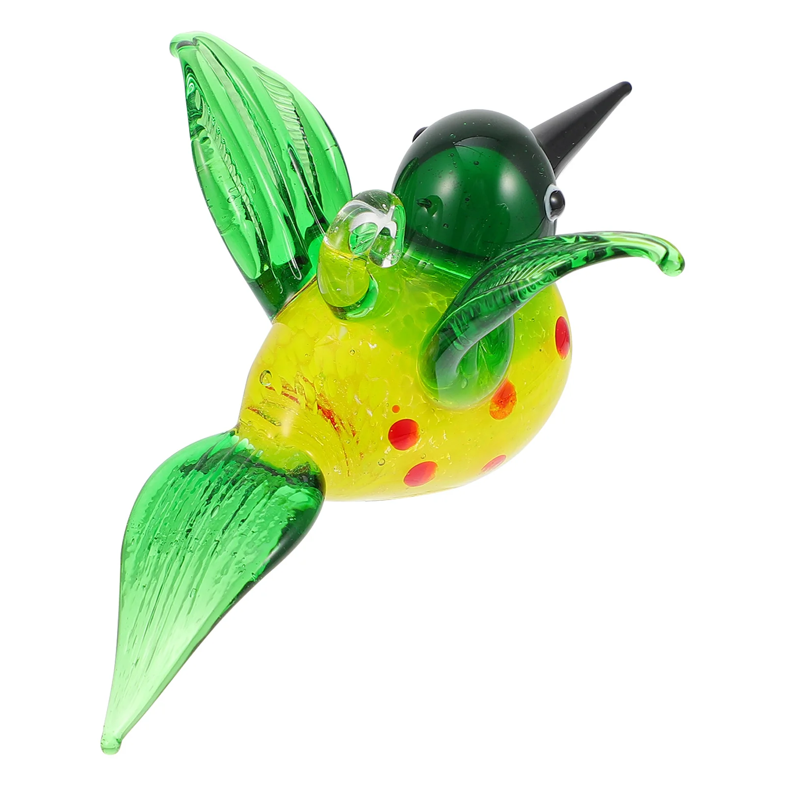 

1Pcs Glass Hummingbird Sculpture Premium Decoration for Living Room Bedroom Office Desktop Charming