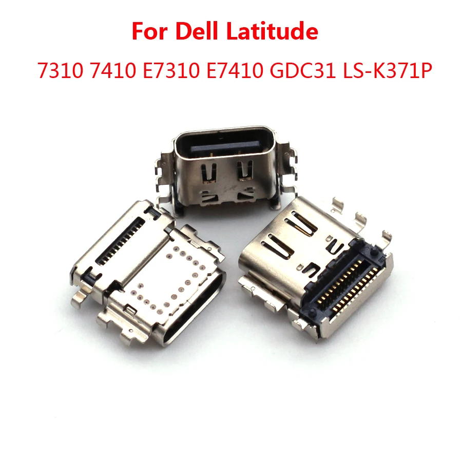 1-50pcs Type-C Charging Jack Port Parts For Dell Latitude 7310 7410 E7310 E7410 GDC31 LS-K371P USB Connector Socket Replacement