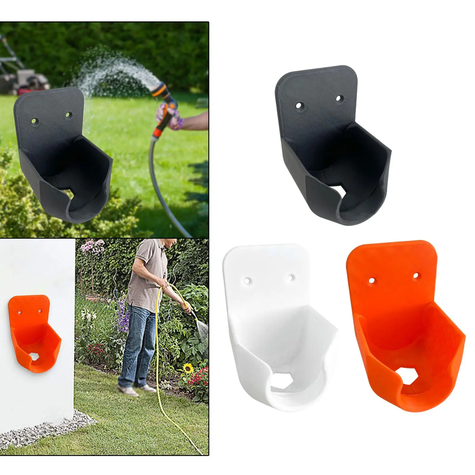 

Garden Hose Head Holder Storage Rack Load Bearing Nozzle Organizer Garden Hose Sprayer Hanger for Outside Fence Farm Backyard