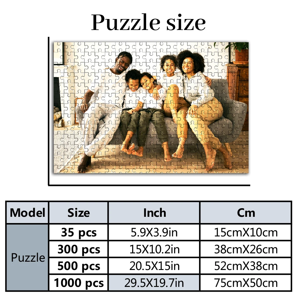 Personalized Custom Photo Puzzle Custom DIY Puzzle Photo Portrait Handmade Birthday Gift, One-Of-A-Kind Gift For Celeb