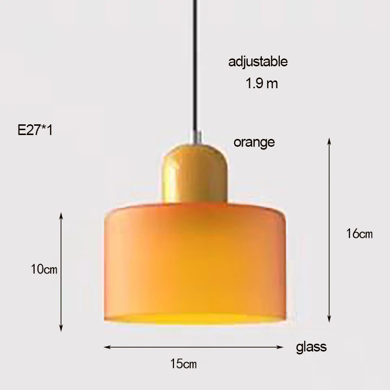 Scandinavische moderne glazen slaapkamer nachtkastje lange lijn kleine kroonluchter restaurant bar kroonluchter eenvoudige verlichting sfeerlamp E27