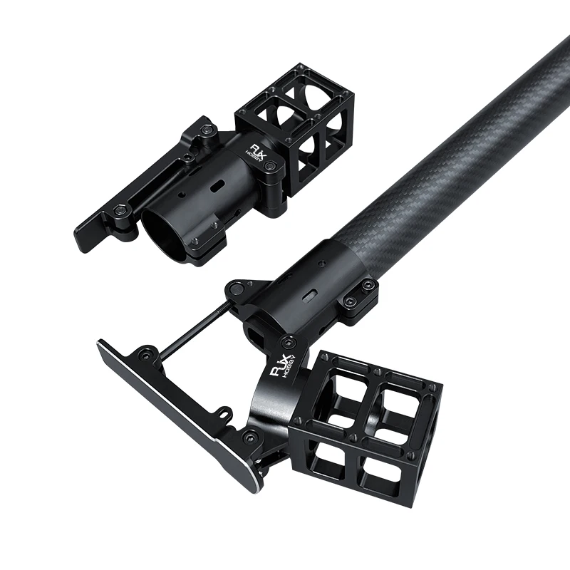 

RJXHOBBY 35mm Aluminum Alloy Folding Side Arm Clamp, Carbon Tube Pipe Connector Joint for Agricultural UAV Multicopter