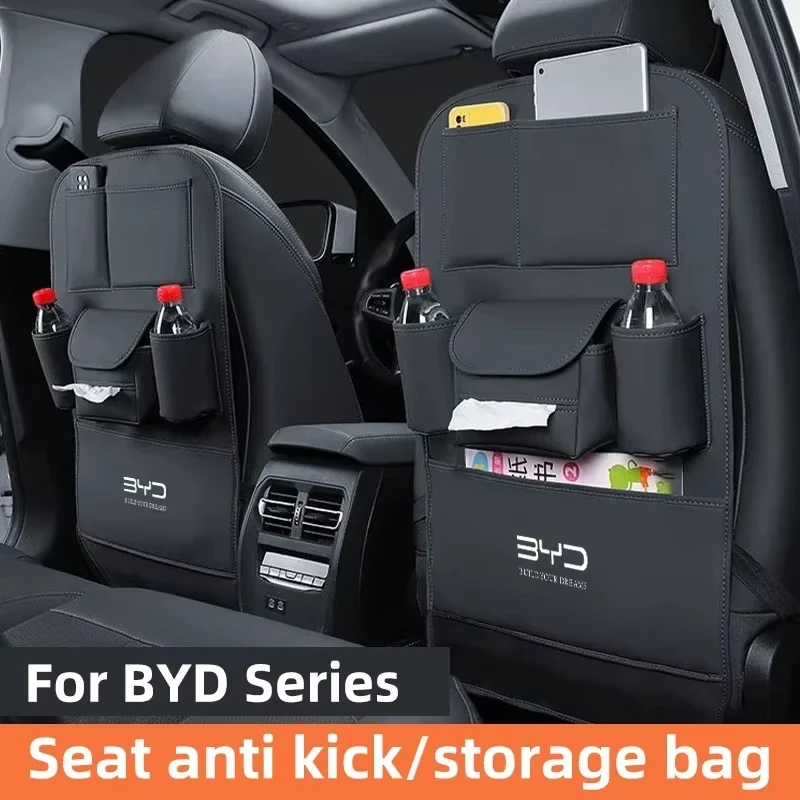 

For BYD Dolphin Seal Atto3 F3 E5 G3 G5 L3 F6 Song Car Seat Anti Kick Pad Leather Seat Back Organizer Anti Scratch Protector Pads