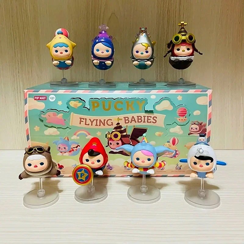 

POP MART Pucky Flying Babies Series Blind Box Toys Mystery Box Original Figure Guess Bag Mystere Cute Doll Kawaii Model Gift