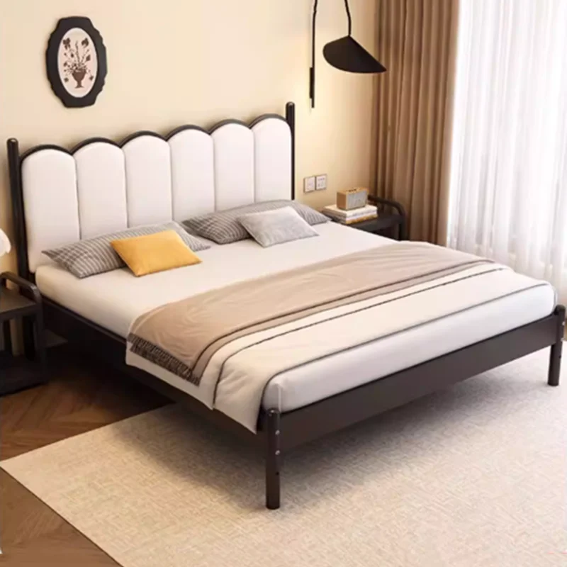 

Modern Frame Luxury Bed Sleeping Bedroom Design Simple Floor Bed King Size Headboards Double Letto Matrimoniale Home Furniture