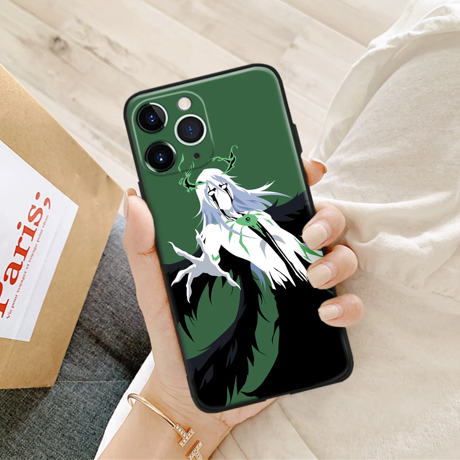 Ulquiorra Cifer Shockproof Silicone Manga Phone Protective Case for iPhone Xr Xs 12 13 Mini 11 14 15 16 Pro Max 7 8 15 16 Plus