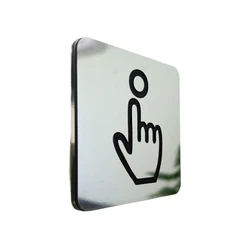 Doorbell Sign Ring Plaque Home Supplies Waterproof Long-lasting Acrylic Thin Decorative Compact Size Notice Signs