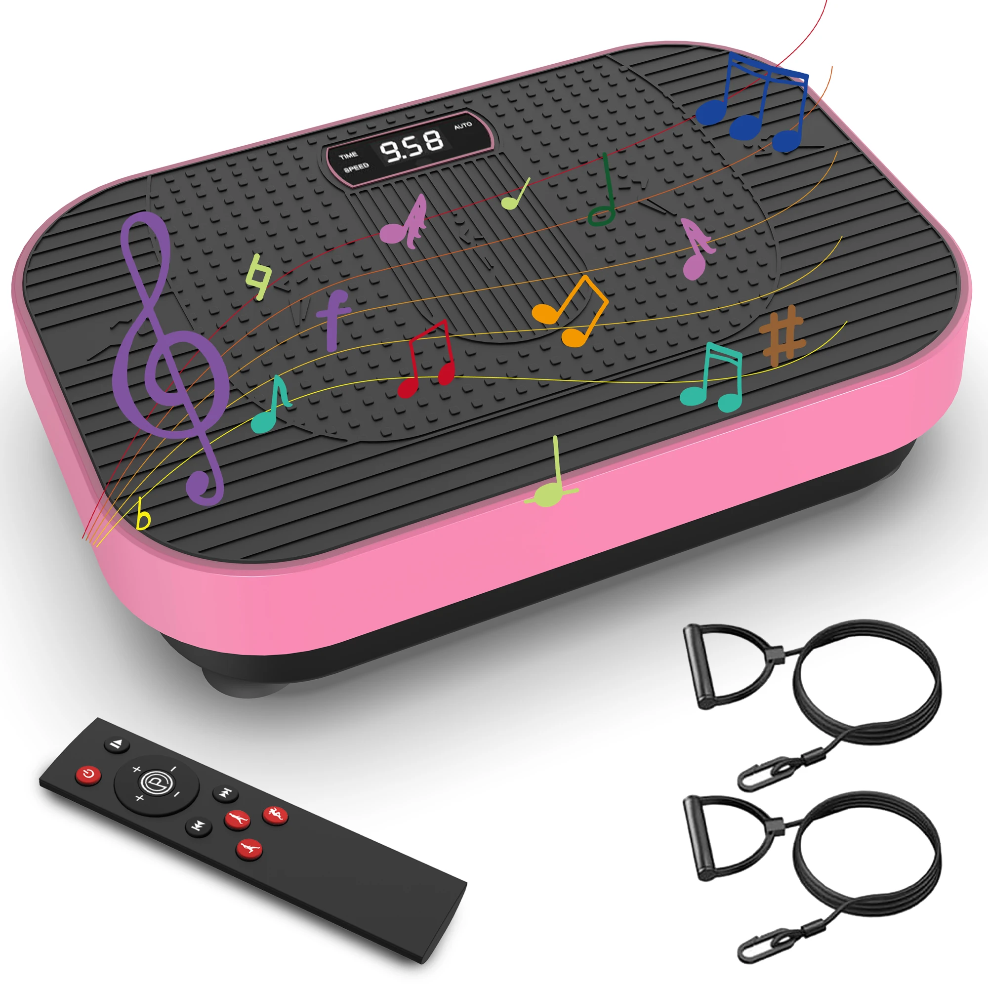 Vibration Plate Exercise Machine With Light Whole Body Workout Power Vibrate Platform Vibration Plate Lymphatic Drainage