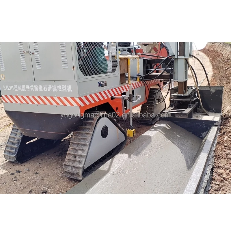 Landscape Concrete Curb Machine Slipform Curb And Gutter Paver Cement Kerb Making Machine For Urban Landscaping Projects