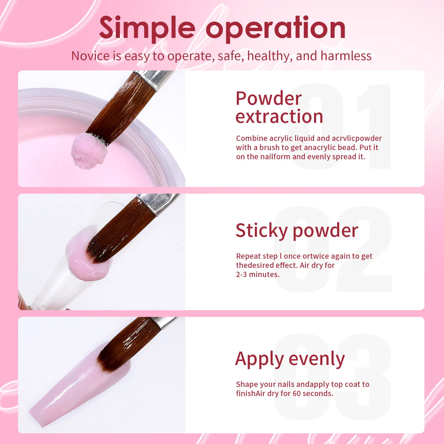 네일 아트 6 색 DIY 조각 파우더 컬러 크리스탈 네일 아트 파우더 6 색 세트 조각 파우더 10g 병