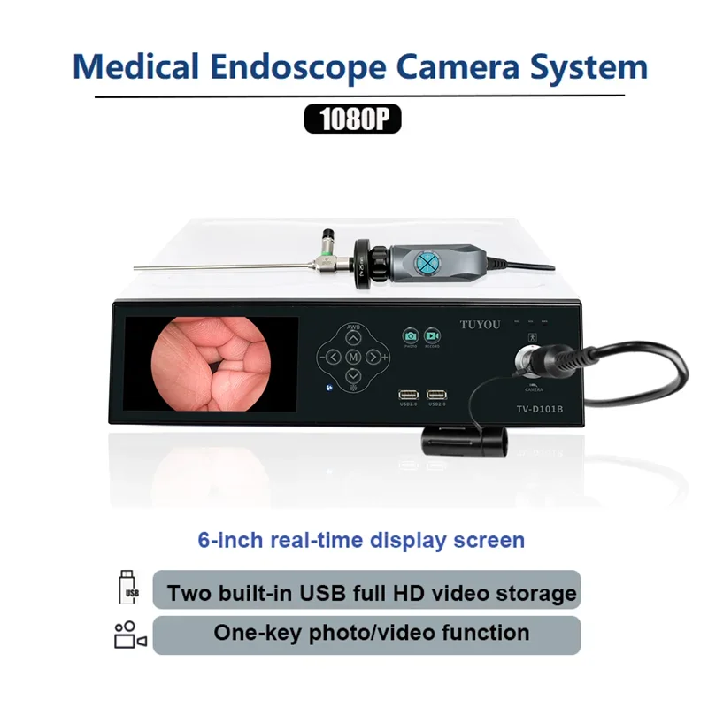 Full HD CMOS Video Record Medical Laparoscopy  for Surgery Arthroscope W/ 6 inch