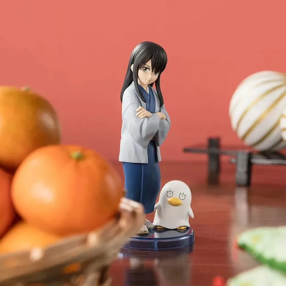 In voorraad 13 CM Anime Gintama Figuur Sakata Gintoki Katsura Kotarou Animatie Model Speelgoed Geschenken Collectie Decoratie Ornamenten