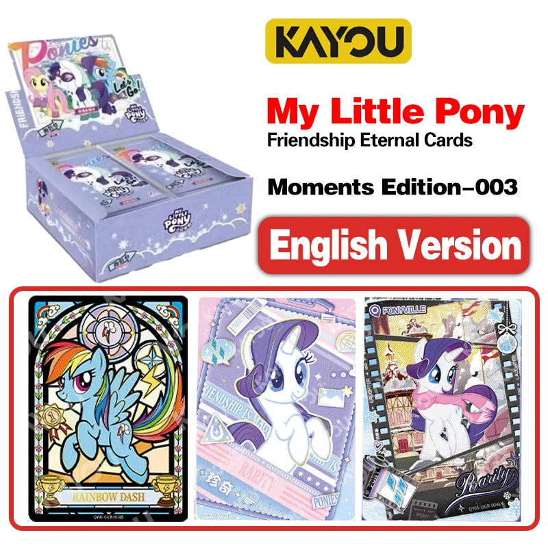

Коллекционные карточки KAYOU My Little Pony (английская версия) «Дружба навсегда» 003, редкие CR-карты, аниме TCG, игрушка-подарок для детей