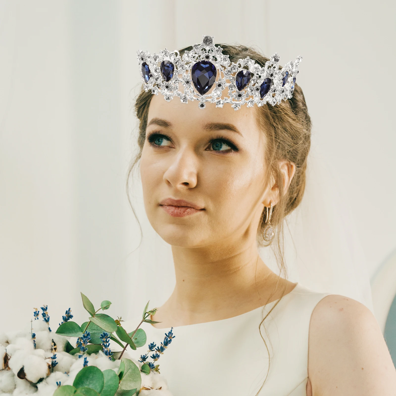 

Elegant Bride Crown Fashion Headwear Wedding Headdress Photography Accessories Unique Design Prom Birthday Gift Hair Decor