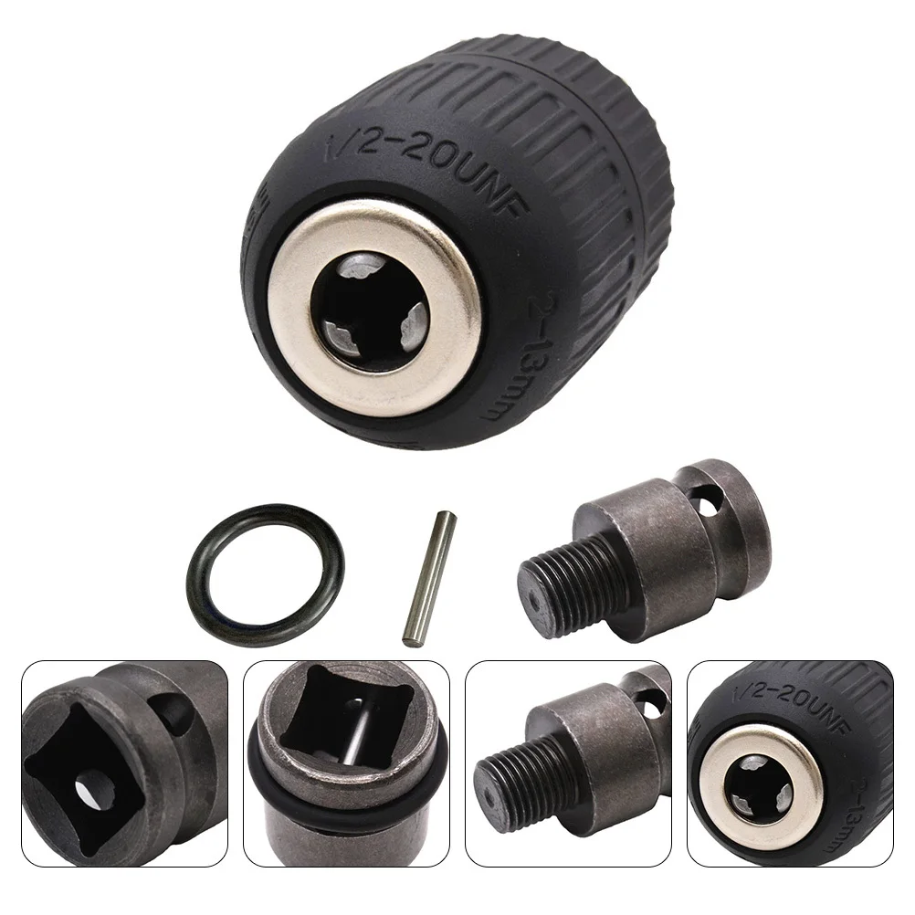 1 مجموعة 1 مجموعة تشاك كهربائي دائم ثلاثة الفك تشاك اليد ضيق الحفر محول ل تأثير الحفر المطرقة أداة استبدال أجزاء #4