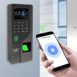 2.4-Inch Fingerprint Attendance Machine Password RFID Card Mobile Phone Opens The Color Screen Biometric Door Lock Time Record