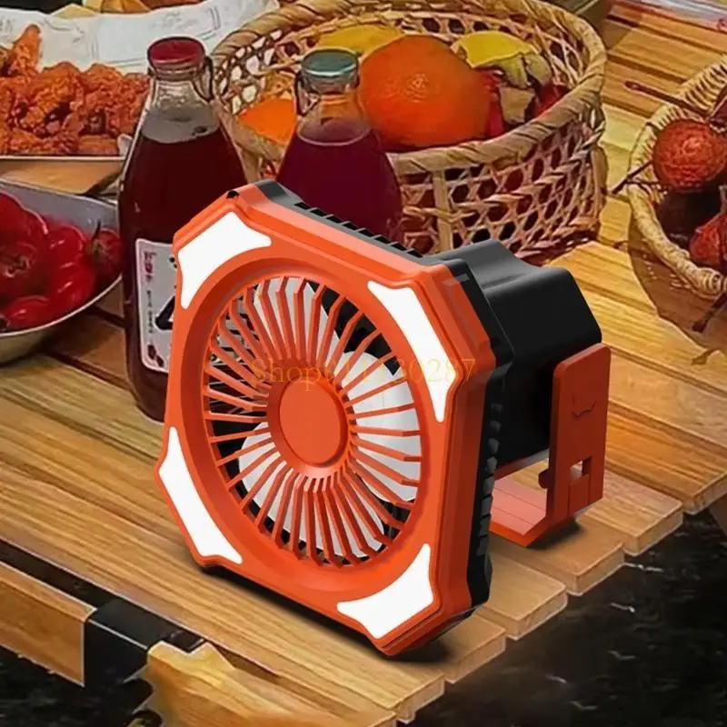 J1HC Battery Desk Fan مع بطارية مدمجة ، ورياح قوية ، ومشجع التخييم للعمليات الهادئة