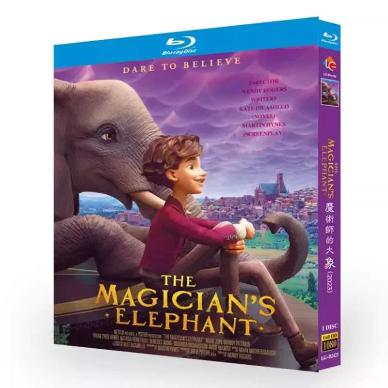 Blu-ray Ultra High Definition Animation The Magician's Elephant 2023 BD Disc Box Chinese and English Subtitles