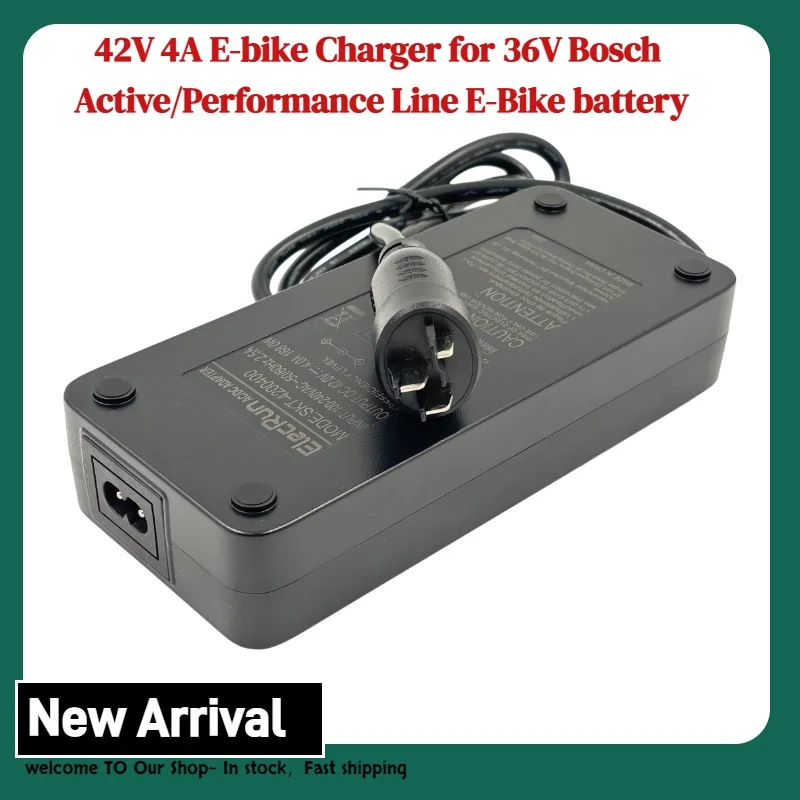 

42V 4A E-bike Charger Compatible with 36V Bosch Active/Performance Line E-Bike Battery Charging for Electric Bicycles