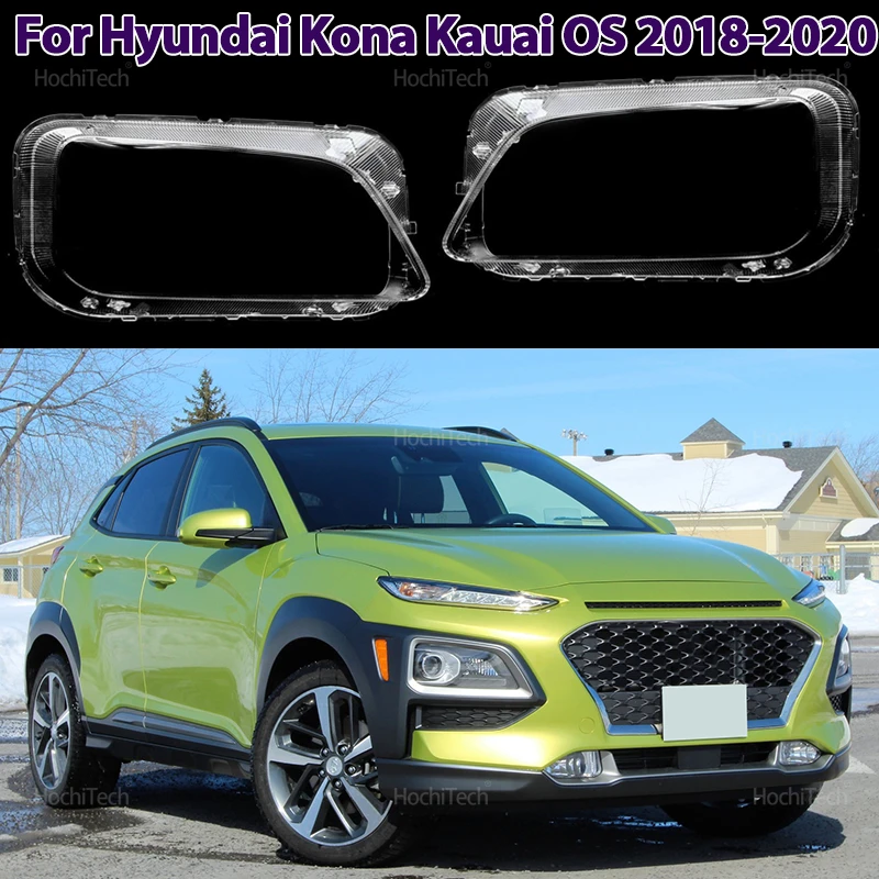 

Автомобильный аксессуар, сменный прозрачный корпус фары для ПК, крышка объектива для Hyundai Kona Encino Kauai OS 2018-2020