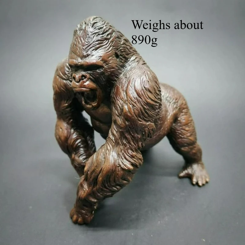 Brass Imitation Copper Wild Gorilla Image Realistic Home Living Room Decorations Ornaments Crafts Gifts