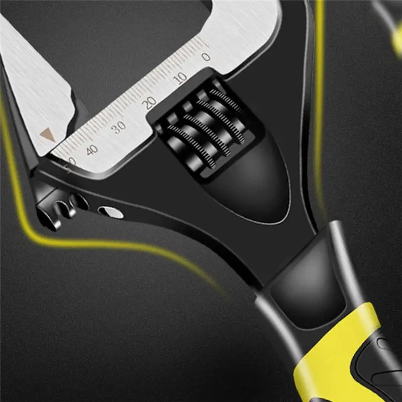 【新製品-a01r】滑り止め付き開口式可動レンチ、配管、家庭、自動車修理、浴室用金物工具