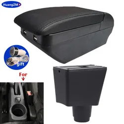 For Renault Logan 2 Armrest For Dacia Logan 2 dokker Renault Sandero 2 Car Armrest Box Storage Box Interior Retrofit Accessories