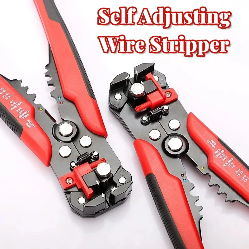 

5 в 1 щипцы для резки кабеля, прочный инструмент для зачистки проводов, резки и обжима, идеально подходит для электрика или домашнего DIY