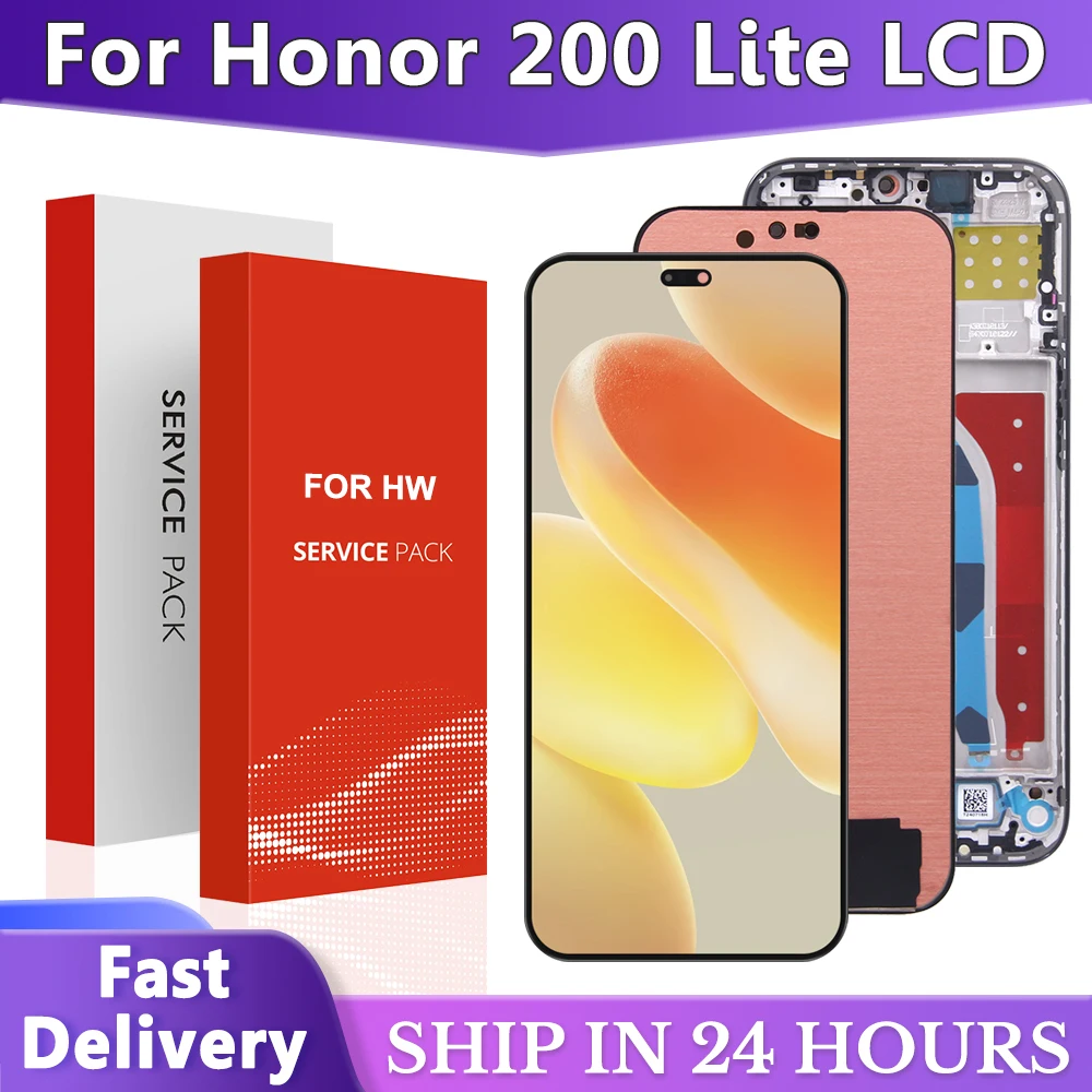 6.7'' AMOLED For Huawei Honor 200 lite LLY-NX1 LCD Display Touch Screen Digitizer Assembly For honor200 lite Screen Replacement