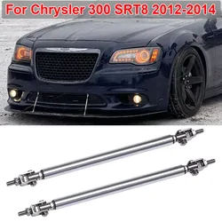 Universal For Chrysler 300 SRT8 2012-2014 Front Bumper Lip Splitter Spoiler Strut Rods Tie Support Bar Car Tuning Accessories