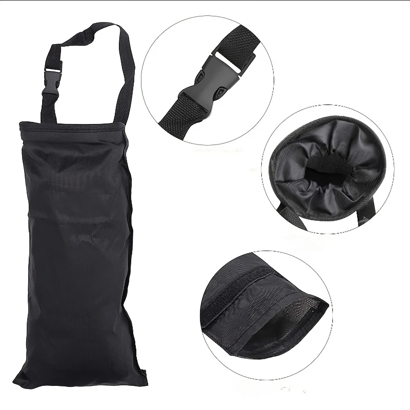 Universal car trash bag，Car-mounted hanging foldable trash bag，Can be hung on the seat headrest，Used for daily garbage storage i view 3