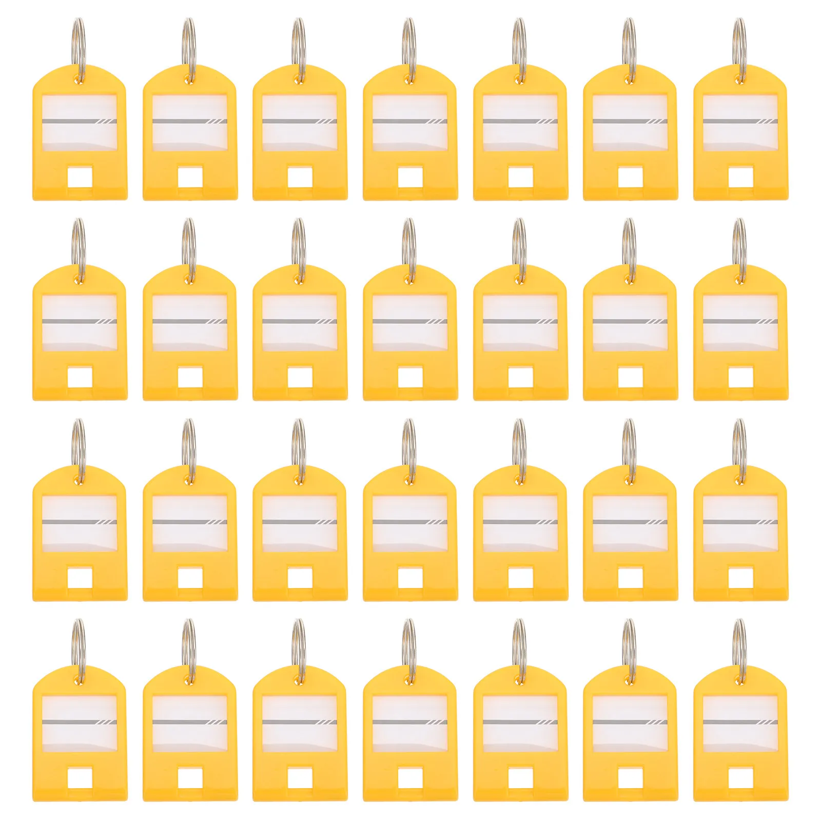 

50Pcs Key Tag with Ring Number Tags Id Label Key Chain Accessory Rustproof Fade Resistant for Gym Dormitory Hotel Luggage Use