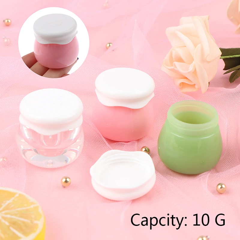 10G Plastic Cosmetic Empty Jar Pots Makeup Cream Lip Balm Refillable Container