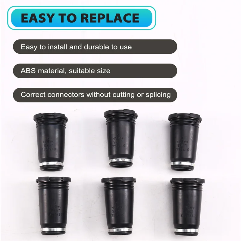 

6Pcs 517-8243 For Caterpillar CATE312/313D2GC E320 E323 E326 E330 E336GC EFI 3054C C4.4 C6.6 C7.1 Engine Injector Sleeve