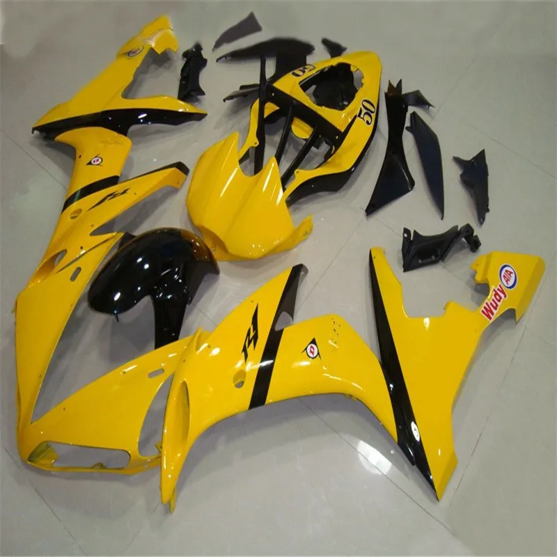 Injection Mold New ABS Motorcycle Fairings Kit Fit for YAMAHA YZF R1 2004 2005 2006 04 05 06 Bodywork Set Custom yellow black