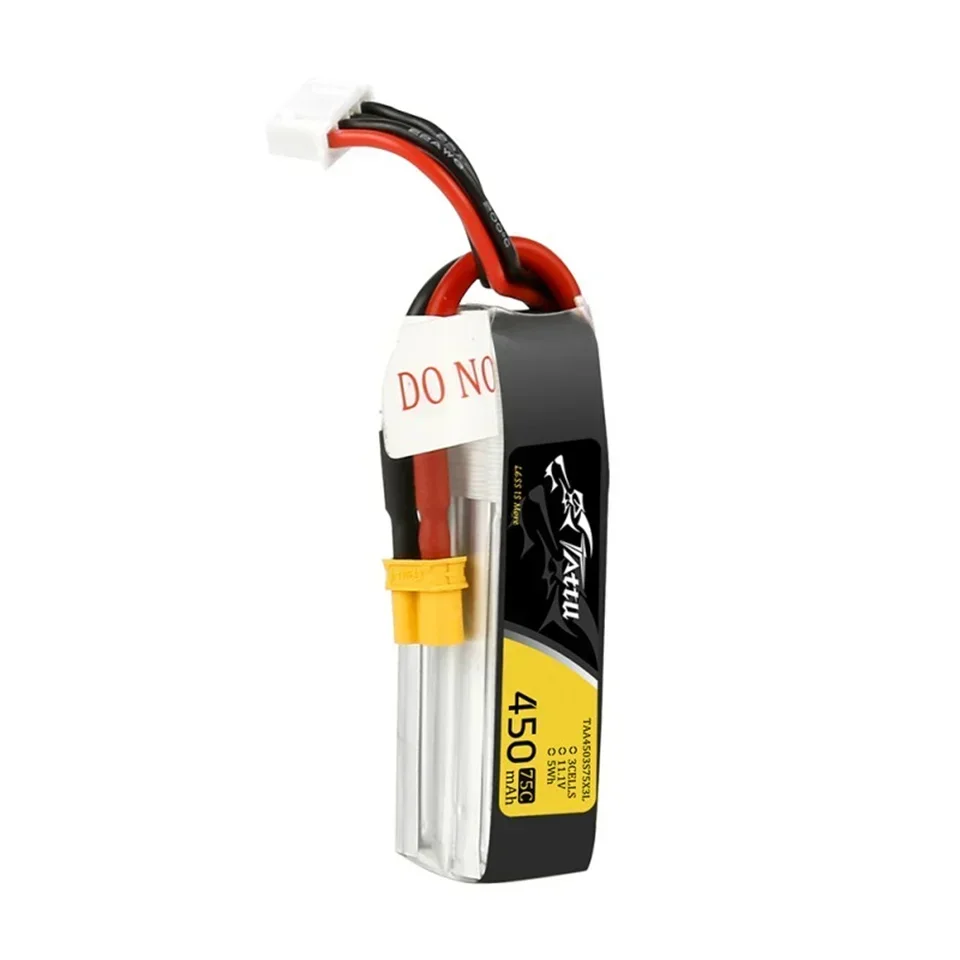 Zanhypothécaire aryLipo-Batterie pour importateur de course RC FPV, 7.4V, 7.6V, 450mAh, 1S, 2S, 3S, 4S, 75C, 95C, compte 30, prise longue taille RC 24.com, nouveau