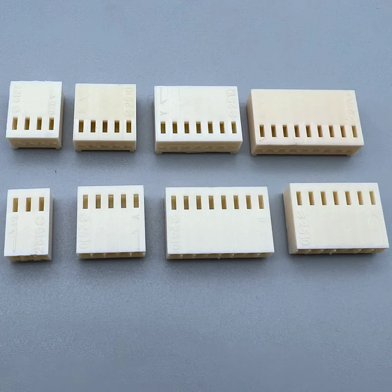 50pcs 2510-Y KF2510 2.54mm Connector Shell Plug HOUSING Plastic PITCH Female 2.54MM 2P/3P/4P/5P/6P/7P/8P/9P/10P/11P-20P for PCB