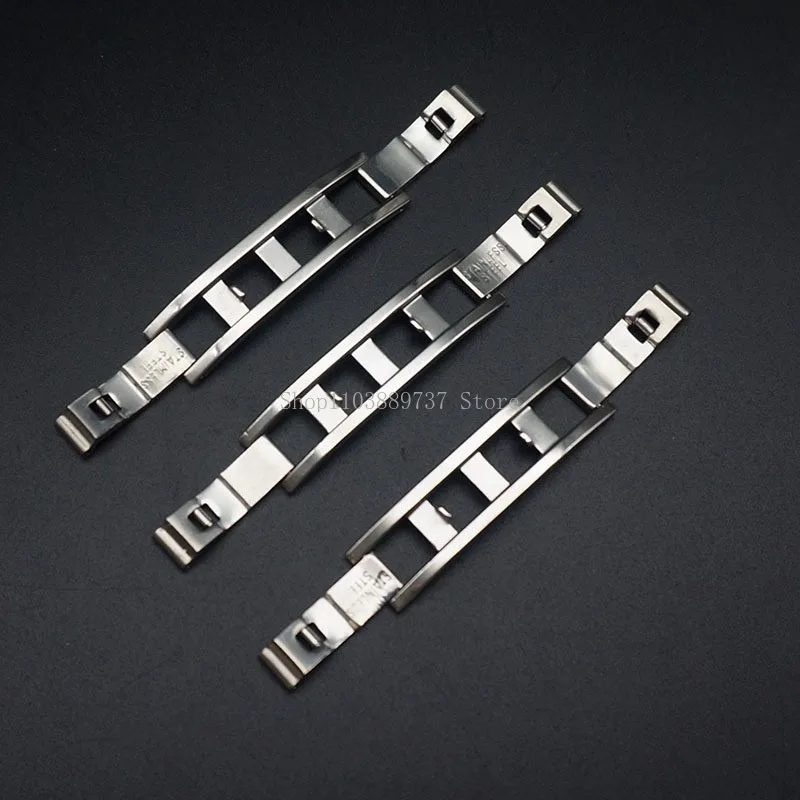 3mm 4mm 5mm 6mm Stainless Steel Folding Butterfly Watchband Buckles Metal Deployment Watch Clasps Watch Strap Connection Buttons