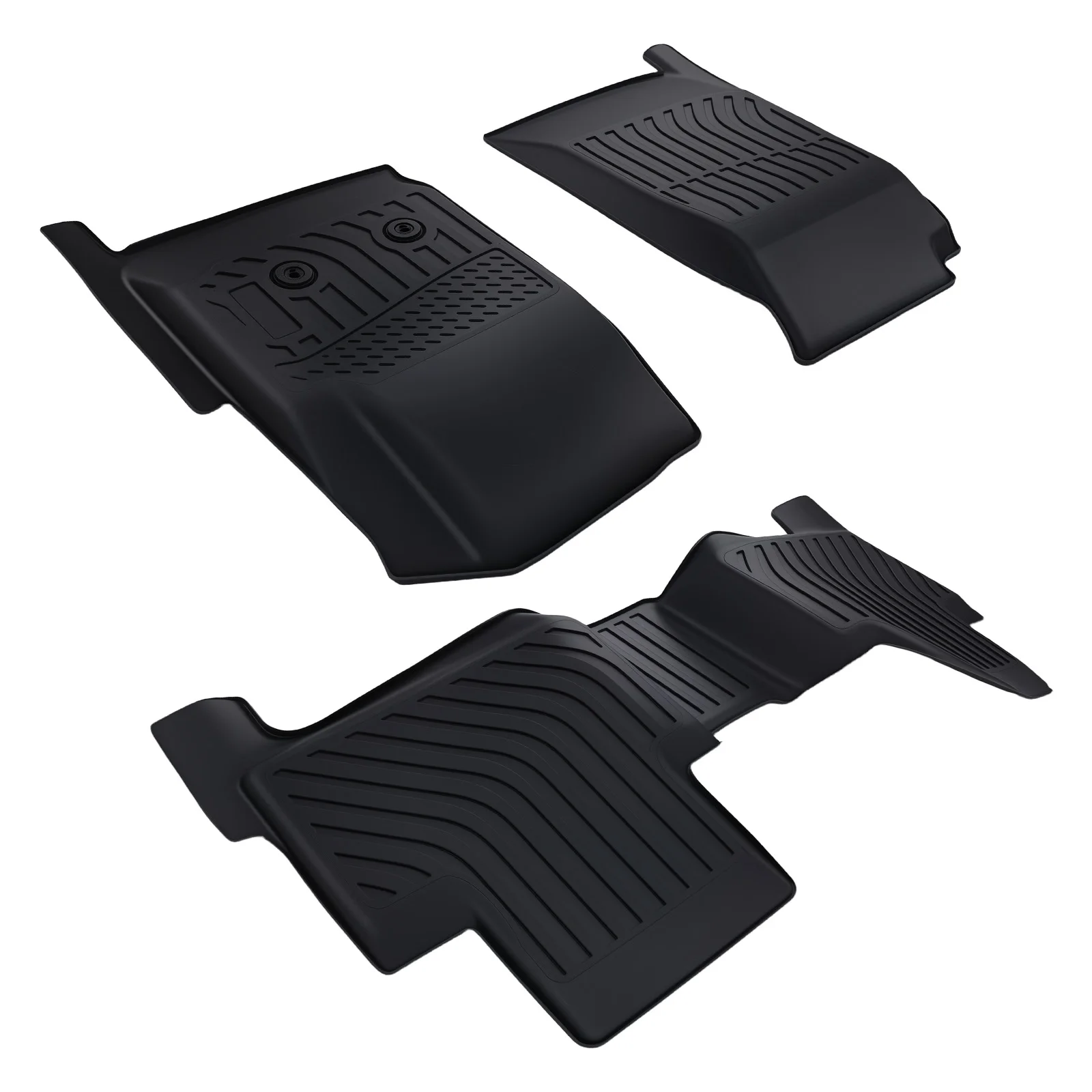 

Противоскользящий черный коврик для пола для Chevrolet Colorado Crew Cab 2015-2022, TPE, водонепроницаемый