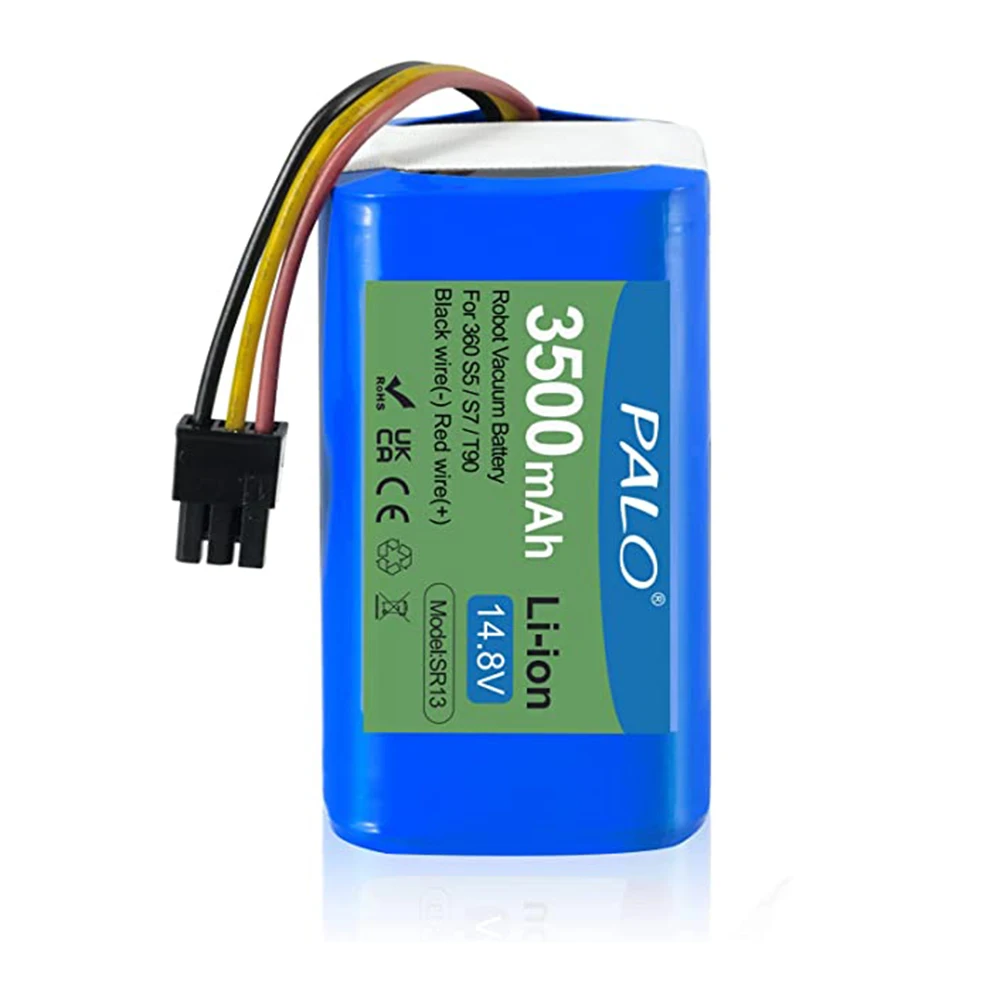 PALO Sweeper Battery For Qihoo 360 S5 S7 S7Pro T90 X9 3500mAh 14.8v Robotic Vacuum Cleaner Replacement Batteries