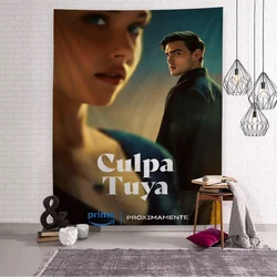 My Fault Culpa Mia 2023 Movie Cartoon Tapestry Art Science Fiction Room Home Decor Wall Hanging Sheets