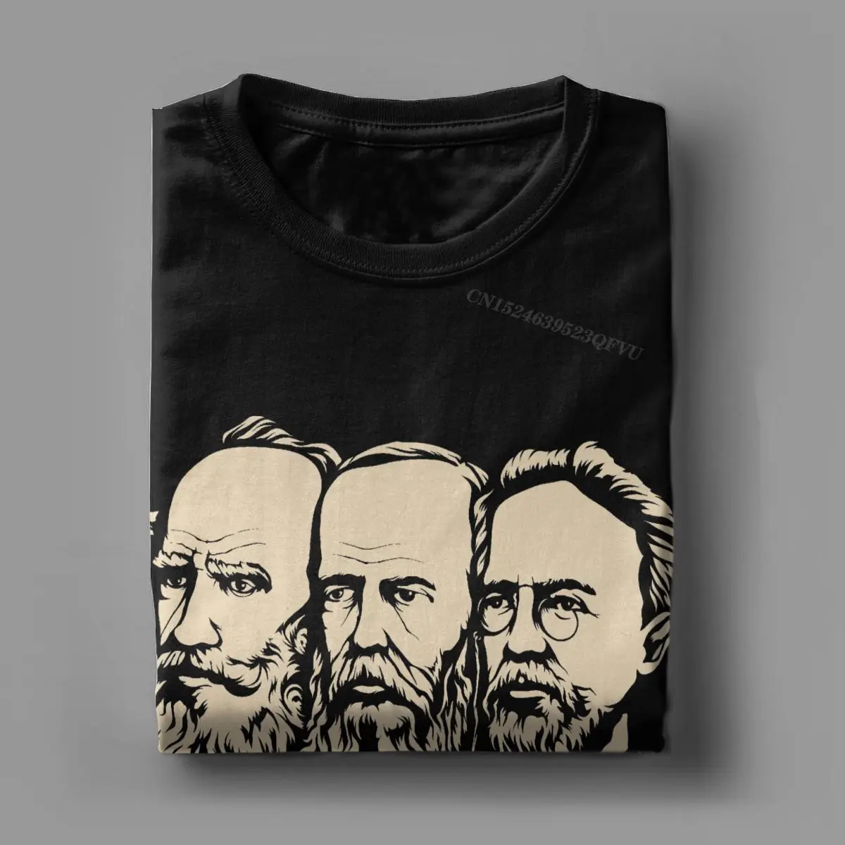 Camisetas rusas de Tolstoy Dostoevsky Chejov para hombre, camisetas de algodón Premium, camisetas divertidas de Manga Harajuku, camisetas de talla grande