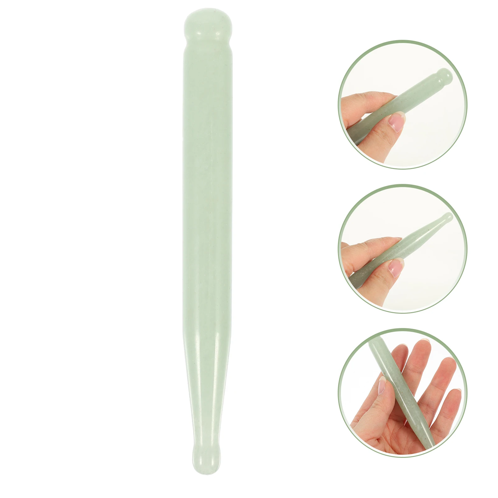 أداة تدليك وحيدة من اليشم الطبيعي، عصا محمولة لكشط القدم، علاج نقطة الضغط، تخفيف فعال للألم بعد المشي الطويل أو