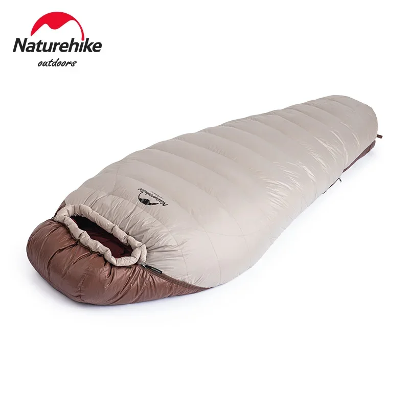 

Naturehike SnowBird Outdoor Climbing Ultralight Portable 20D Nylon Multi Size Keep Warm Mummy Duck Down Sleeping Bag