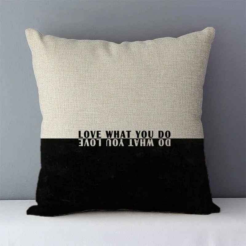 Dream believe achieve letters printed quality cozy cushion cover home decorative pillows square 45x45cm pillowcase for couch D5