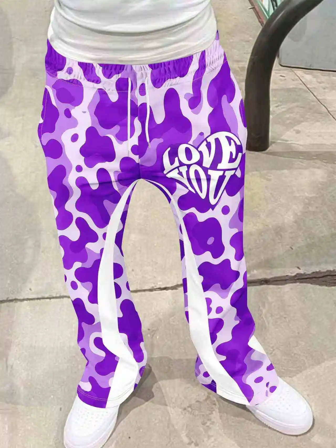 

Y2k расклешенные брюки мужские свободные брюки с 3D принтом повседневные спортивные штаны со средней талией спортивная женская одежда уличная одежда винтажные брюки в стиле хип-хоп