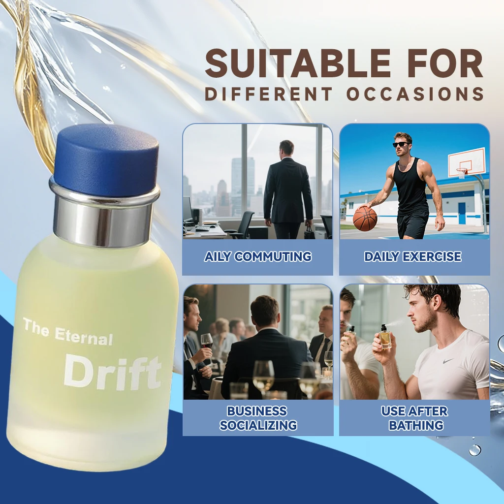 Perfume para hombres 50 ml, colonia cítrica fresca con menta limón Vetiver, aroma de feromonas de larga duración, regalo de lujo para citas y vacaciones