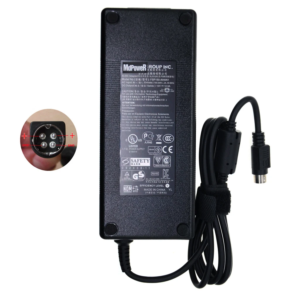 

Genuine FSP 12V 12.5A Switching Power Supply AC Adapter FSP150-AHAN2 For LACIE 5BIG NAS PRO BIG5 V1Lacie P/N 714111 FSP150-AHAN1